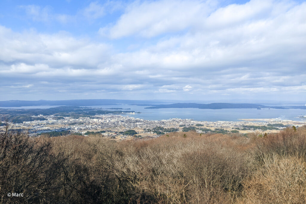 七尾城山展望台からの眺め